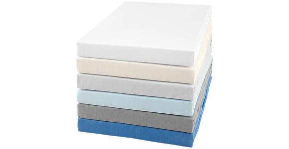 SPANNLEINTUCH 90-100/190-200 cm - Naturfarben/Weiß, Basics, Textil (90-100/190-200cm) - Novel