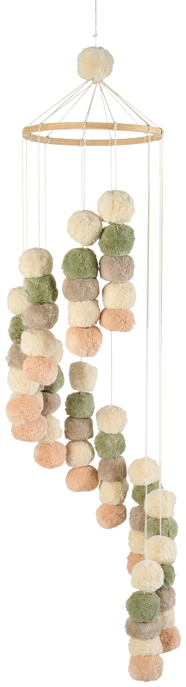 DEKOHÄNGER  - Ecru/Beige, Basics, Holz/Textil (20/60cm) - Patinio