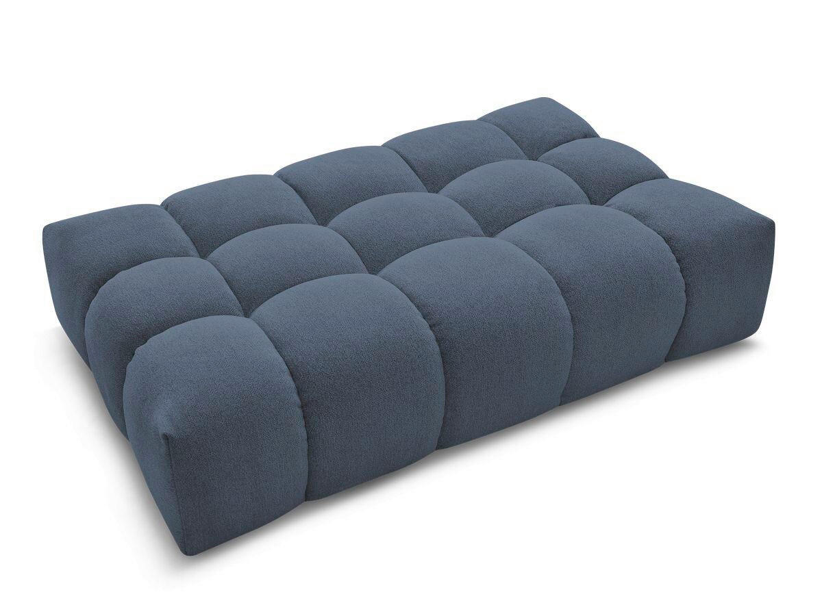 HOCKER EVEREST Flachgewebe Dunkelblau  - Schwarz/Dunkelblau, MODERN, Kunststoff/Textil (166/100/40cm)