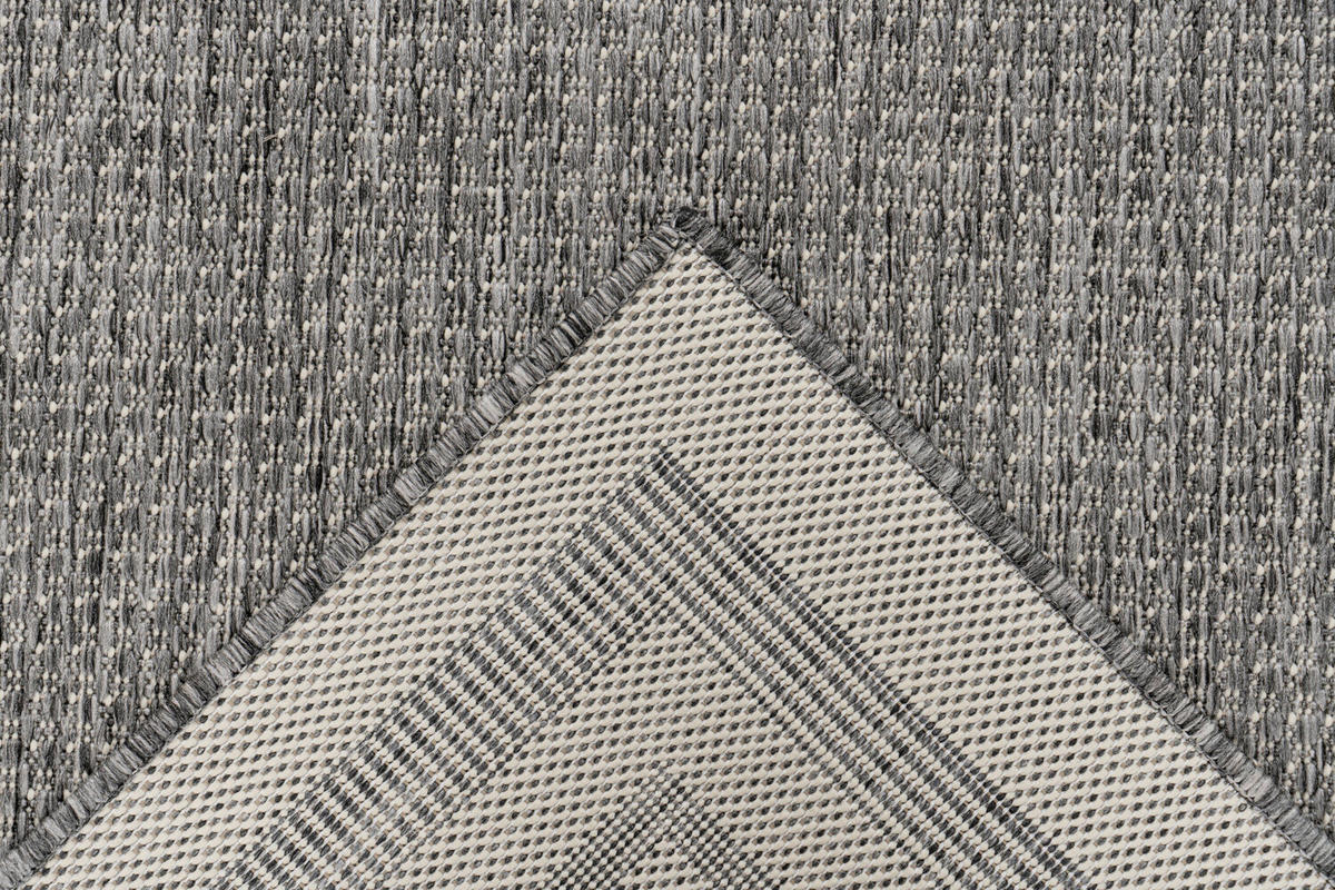 FLACHWEBETEPPICH Silberfarben  - Silberfarben, Basics, Textil (60/110cm) - Kayoom