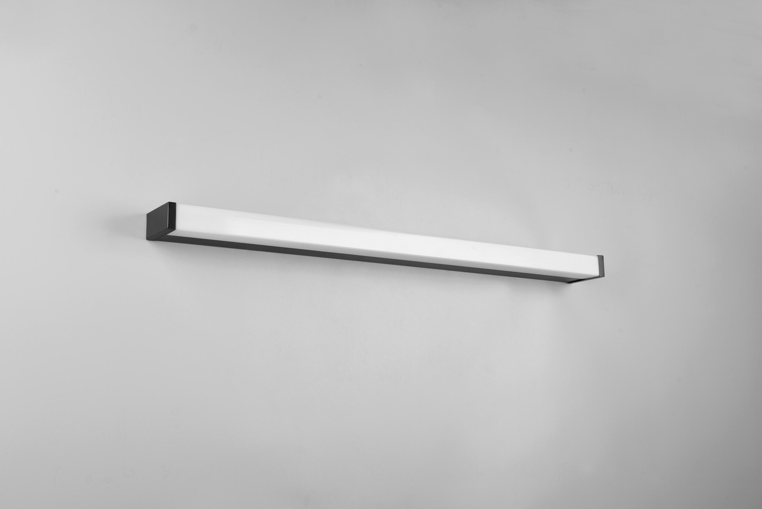 BADEZIMMER-WANDLEUCHTE Fabio   - Schwarz/Weiß, Basics, Kunststoff/Metall (3,8/80/7,9cm) - Trio Leuchten