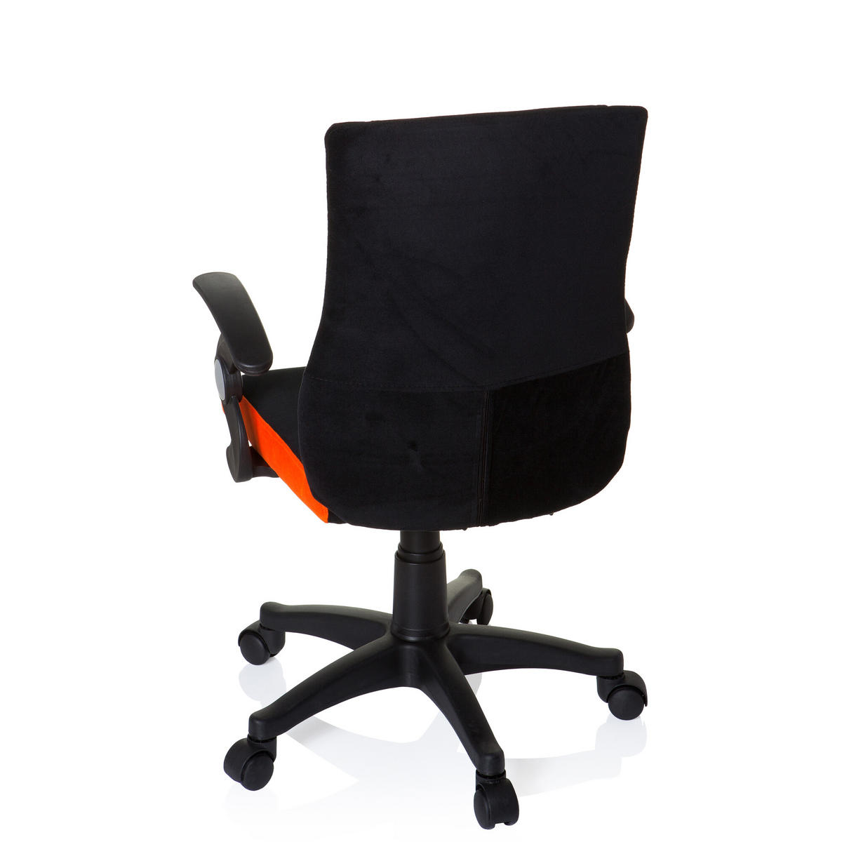 OTOČNÁ ŽIDLE PRO MLÁDEŽ, oranžová, černá - oranžová/černá, Basics, plast (50/87-97/40cm) - MID.YOU
