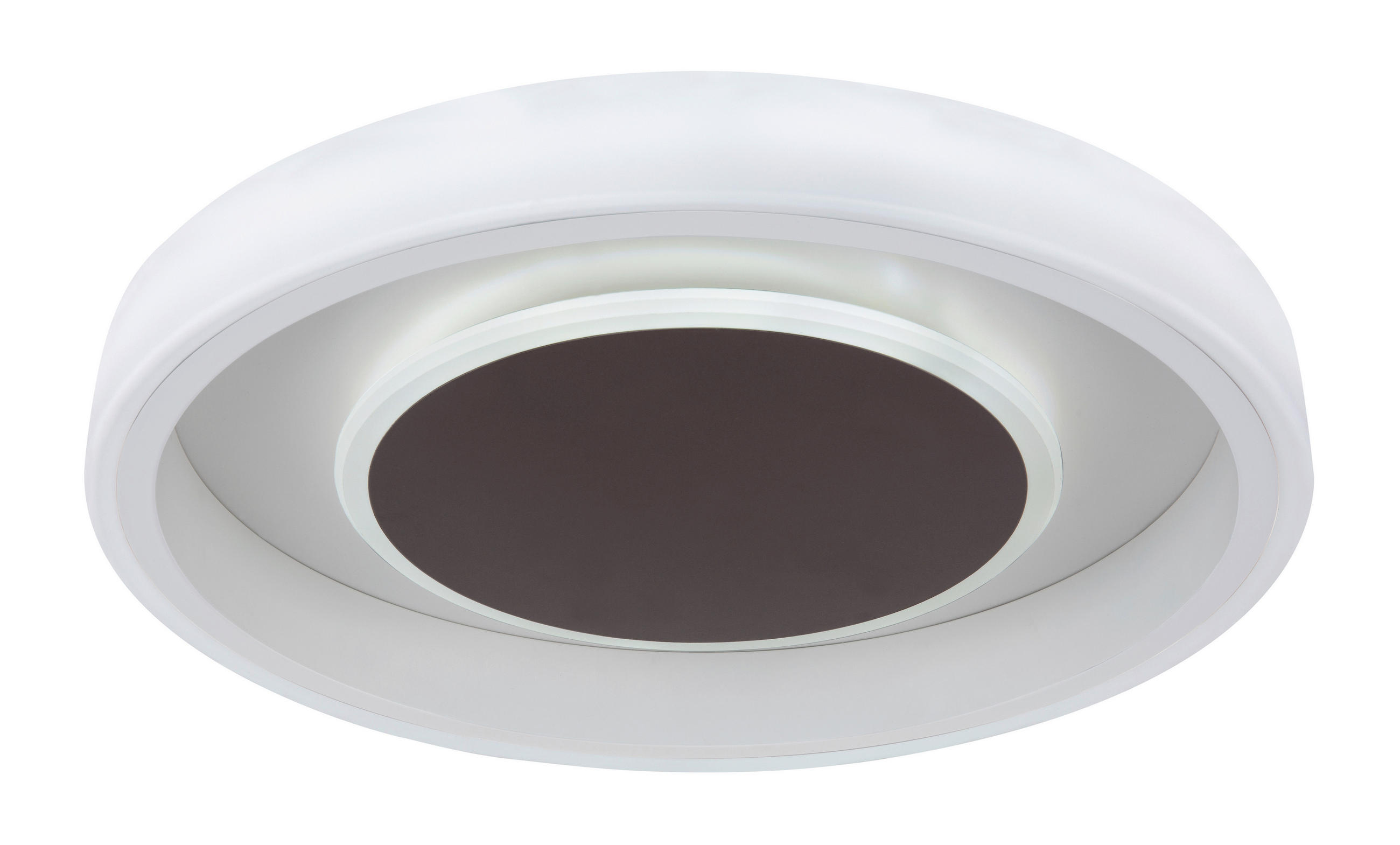 PLAFONIERĂ CU LED - maro/alb, Konventionell, plastic/metal (50/9cm)