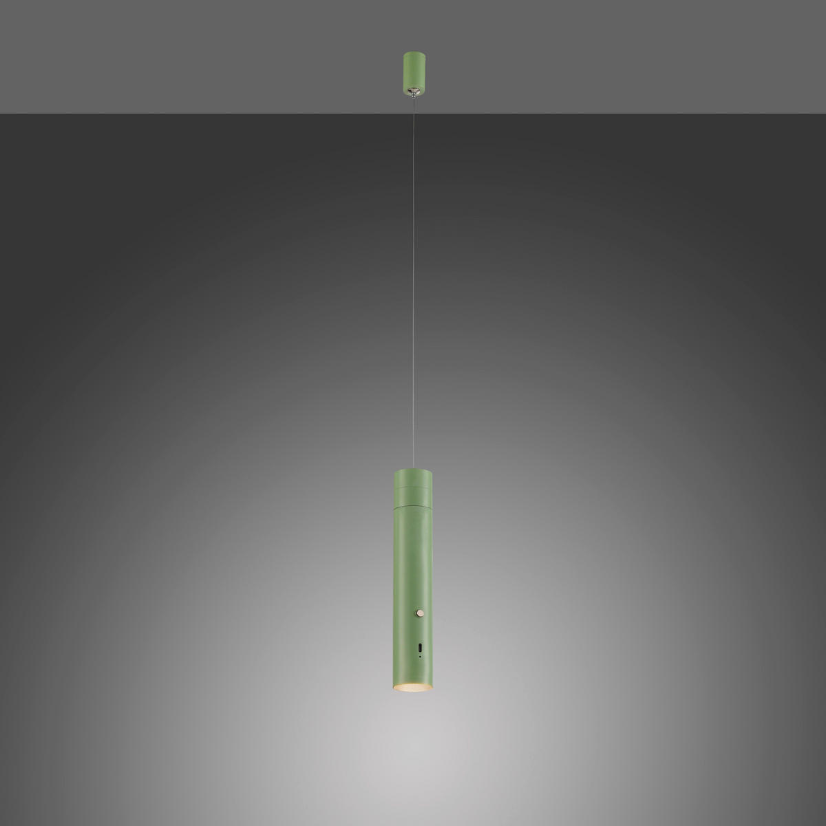 AKKU-LED-HÄNGELEUCHTE 4/4/200 cm  - Hellgrün, Design, Kunststoff/Metall (4/4/200cm)