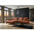 ECKSOFA in Chenille Rostfarben  224/305 cm  - Rostfarben/Schwarz, Design, Textil/Metall (224/305cm) - Dieter Knoll