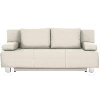 SCHLAFSOFA  mit Stoffauswahl, Rücken echt Naturfarben  - Chromfarben/Naturfarben, Design, Textil/Metall (197/88/89cm) - Livetastic