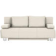 SCHLAFSOFA  in Naturfarben  - Chromfarben/Naturfarben, Design, Textil/Metall (197/88/89cm) - Xora