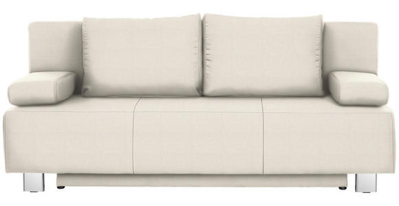 SCHLAFSOFA  in Naturfarben  - Chromfarben/Naturfarben, Design, Textil/Metall (197/88/89cm) - Xora