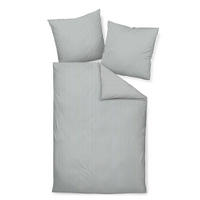 WENDEBETTWÄSCHE Giorgio Makosatin 200/220 cm  - Silberfarben/Weiß, KONVENTIONELL, Textil (200/220cm) - Janine
