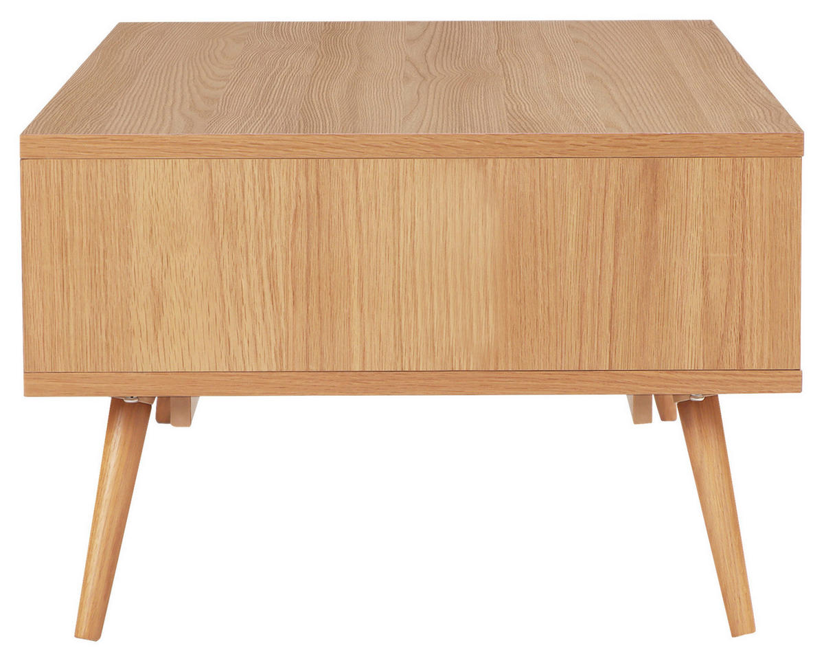 COUCHTISCH Eiche furniert, massiv 120/60/40 cm rechteckig Eichefarben  - Eichefarben/Braun, Design, Holz/Holzwerkstoff (120/60/40cm) - Boxxx