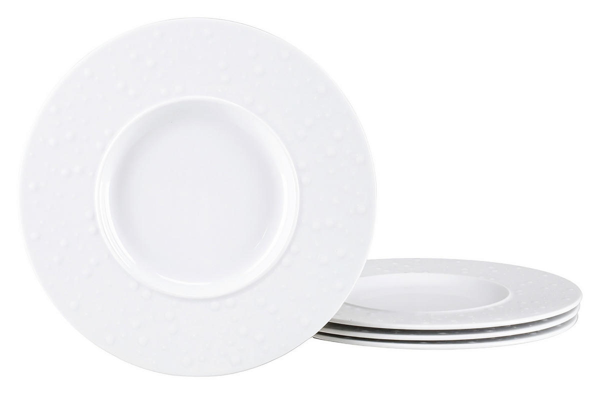 GOURMETTALLRIK  - vit, Basics, keramik (30/2,5cm) - Creatable