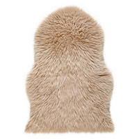 Schaffellimitat 60/90 cm Sarah Beige Tierform  - Beige, Basics, Textil (60/90cm) - Boxxx