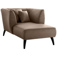 XXL-SESSEL in Lederlook Braun  - Schwarz/Braun, Modern, Holz/Textil (108/84/155cm) - Livetastic