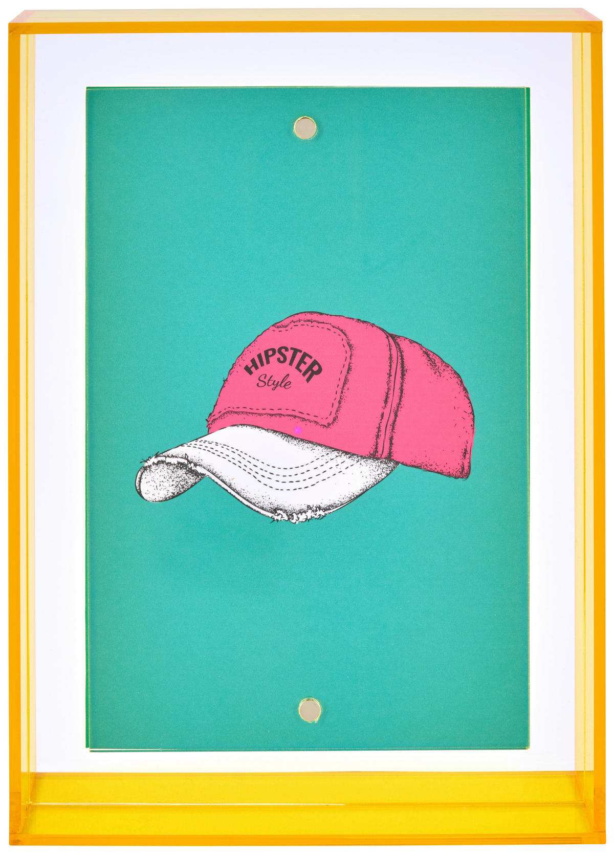 BILDERRAHMEN 13.4/18,5/3,4 cm  - Gelb, LIFESTYLE, Kunststoff (13.4/18,5/3,4cm)