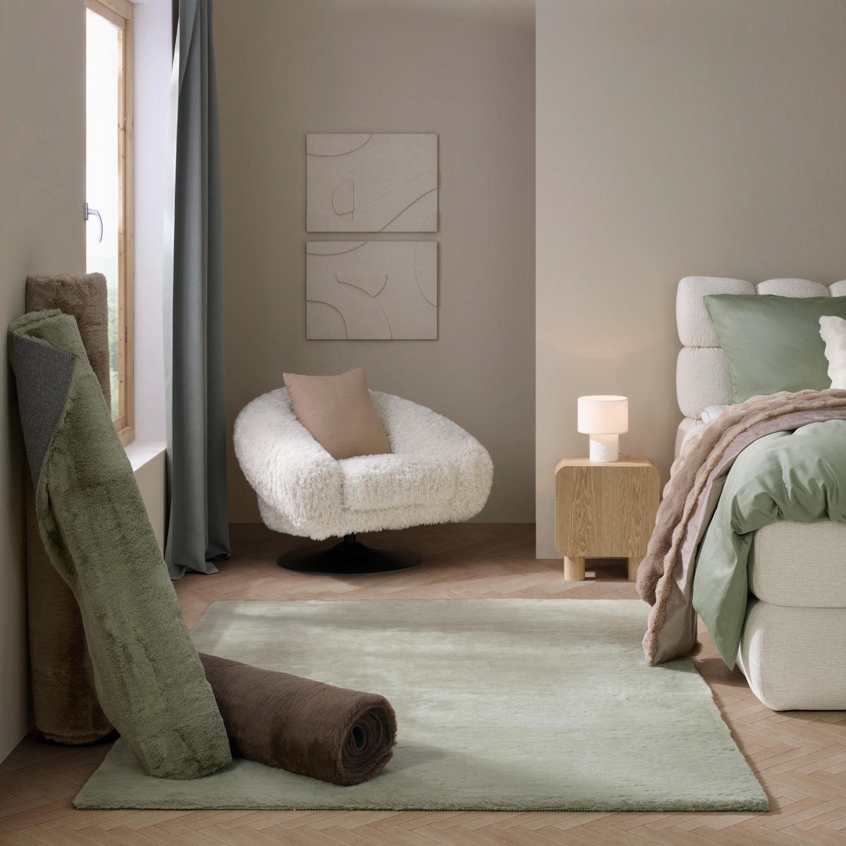 DESIGNFÅTÖLJ i textil vit  - vit/svart, Modern, metall/textil (93/72/79cm) - MID.YOU