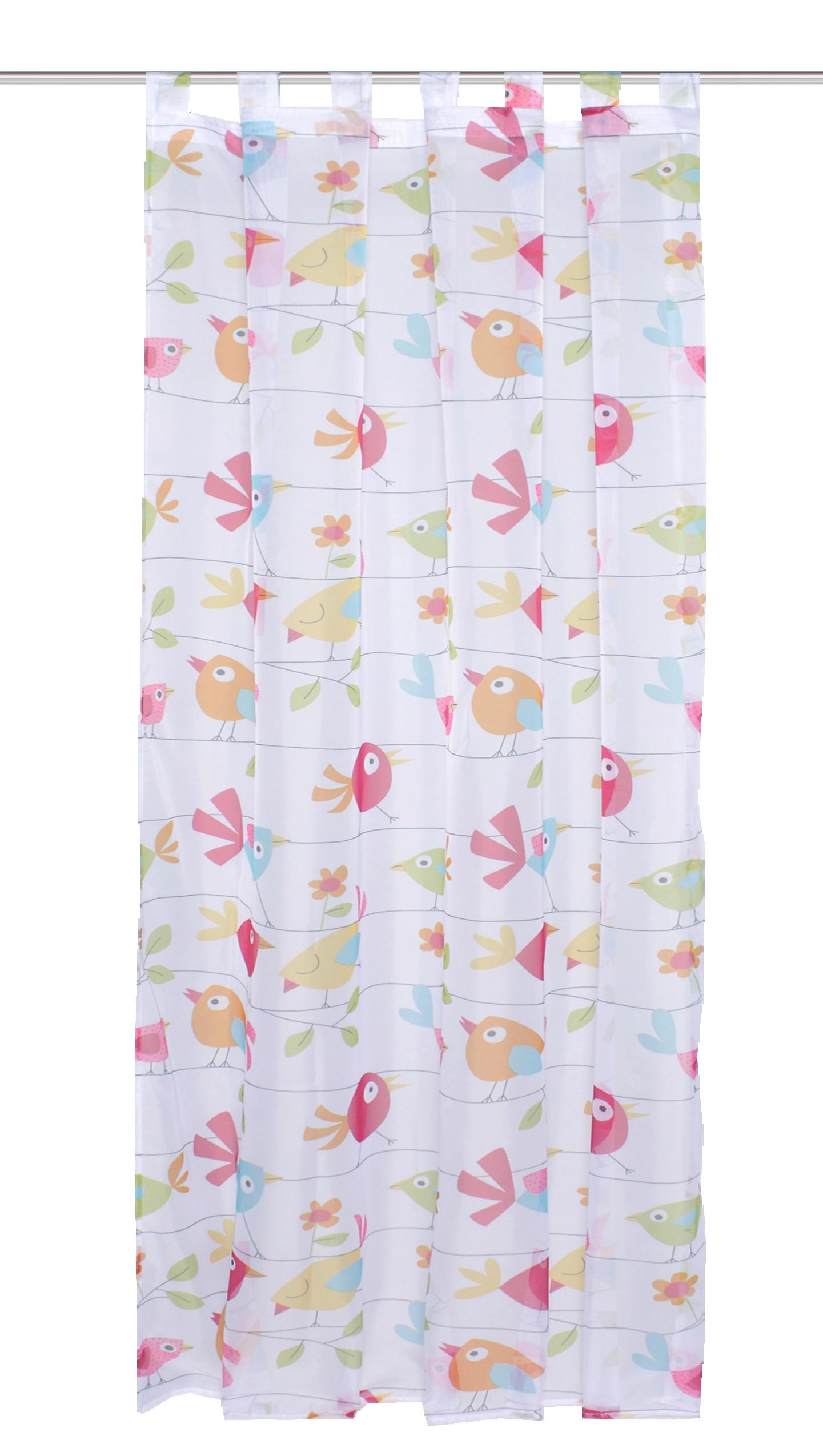 KINDERVORHANG SPATZI transparent 140/245 cm  - Multicolor, Design, Textil (140/245cm) - Schmidt W. Gmbh