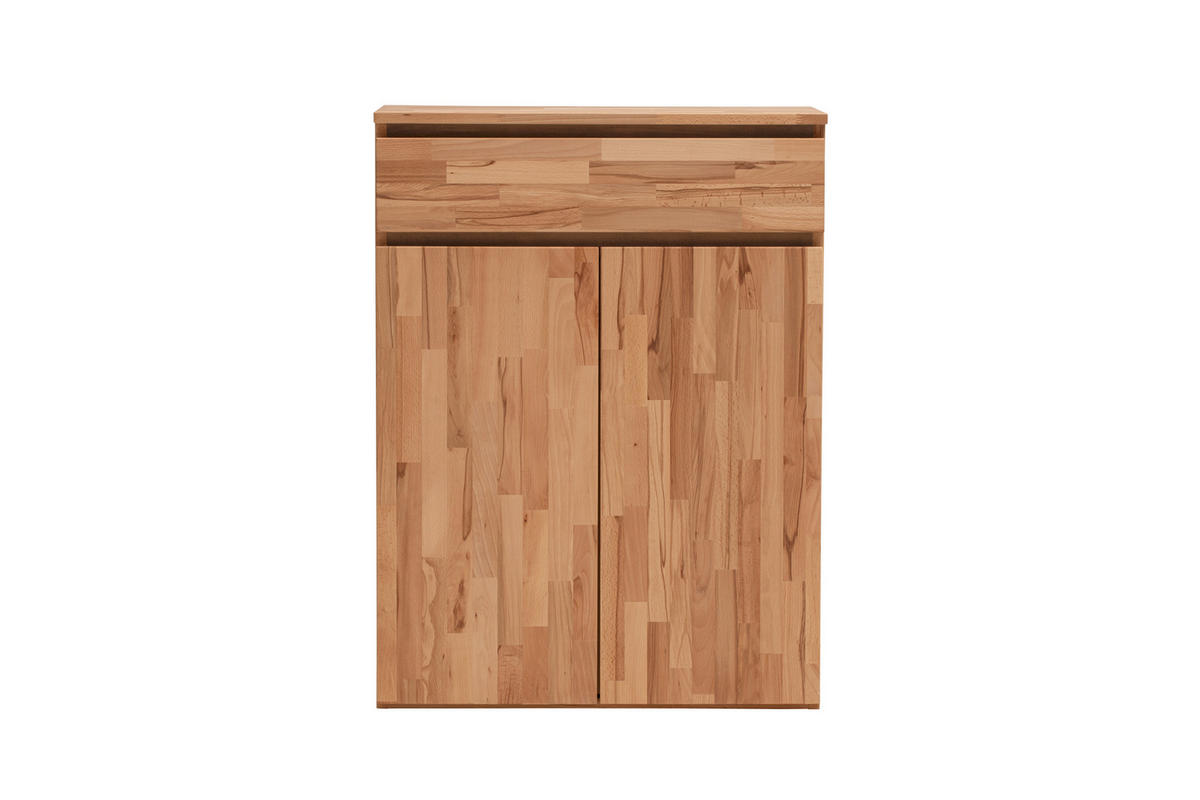 SCHUHSCHRANK Kernbuche massiv Kernbuche  - Kernbuche, Natur, Holz (80/107/39cm) - Linea Natura