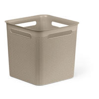 KOŠARA   29,1/29,1/28,1 cm     - bež, Basics, umetna masa (29,1/29,1/28,1cm) - Rotho