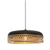 HÄNGELEUCHTE GOOD&MOJO  60/18 cm   - Schwarz/Naturfarben, Trend, Naturmaterialien (60/18cm) - Good & Mojo