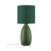 TISCHLEUCHTE PR Home Uno 25/37/10 cm   - Dunkelgrün, LIFESTYLE, Keramik/Textil (25/37/10cm)