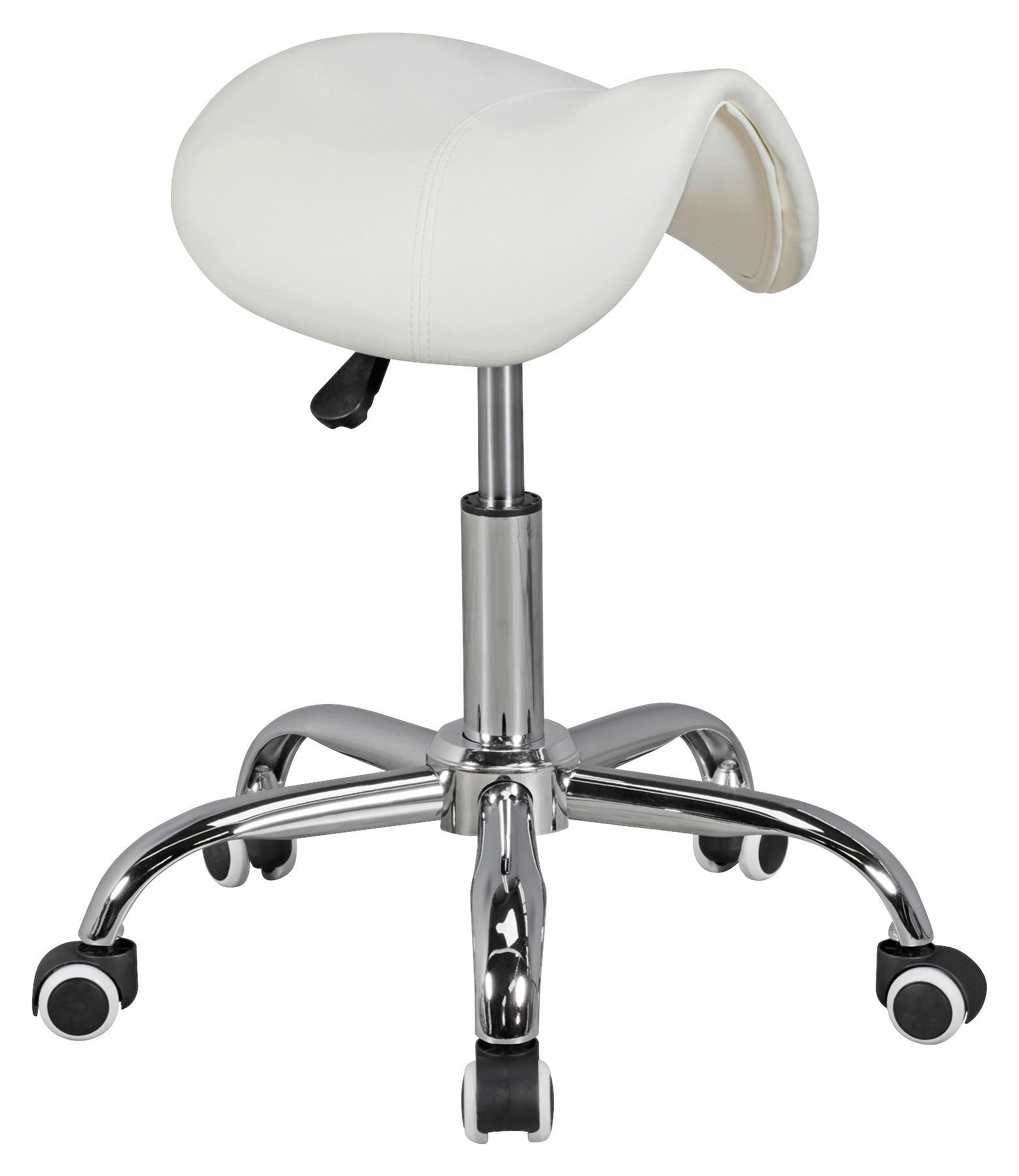 DREHHOCKER   - Alufarben/Weiß, MODERN, Textil (60/48/60cm) - MID.YOU