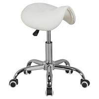 OTOČNÝ TABURET  - bílá/barvy hliníku, Moderní, textil (60/48/60cm) - MID.YOU