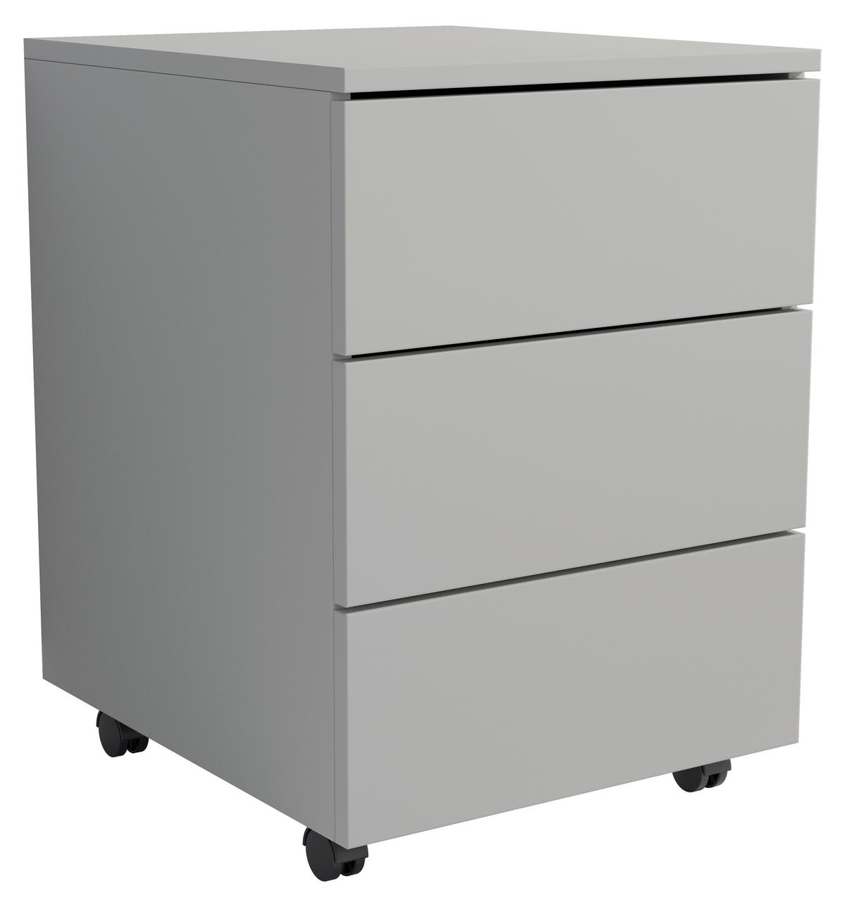 ROLLCONTAINER 39/55/45 cm  - Schwarz/Grau, Design, Holzwerkstoff/Kunststoff (39/55/45cm) - MID.YOU