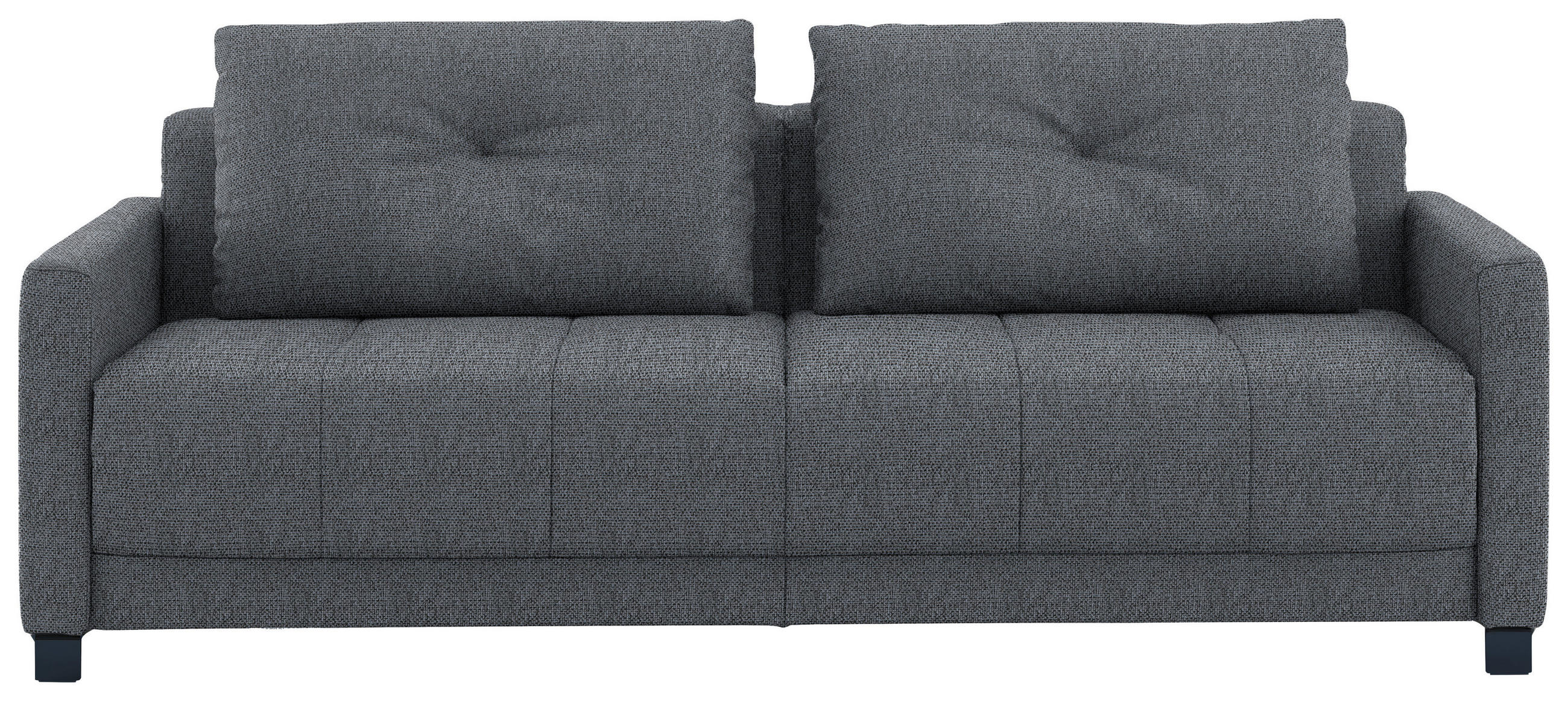 SCHLAFSOFA Flachgewebe Anthrazit haustierfreundlicher Bezug, Armteil rechts, Armteil links, Bettfunktion erhältlich, Schlafen auf Sitzhöhe, Stoffauswahl  - Anthrazit/Schwarz, Konventionell, Textil/Metall (232/77/116cm) - Dieter Knoll