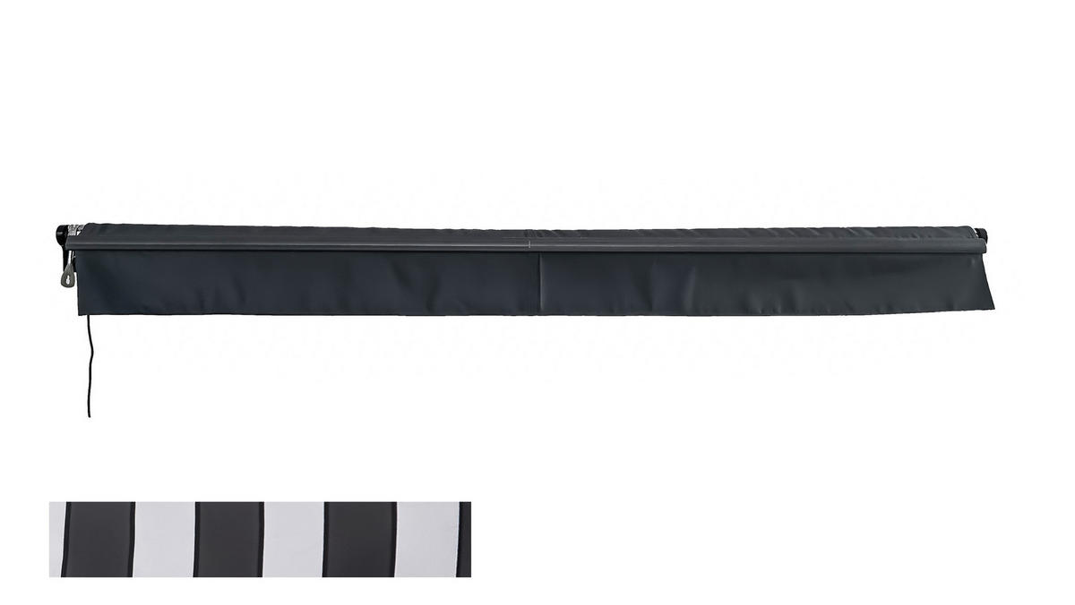 MARKISE - Anthrazit/Hellgrau, MODERN, Kunststoff/Metall (300/20/495cm) - Gardenson