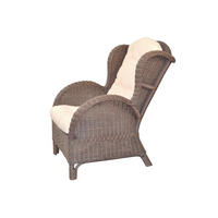 SESSEL Braun    - Creme/Braun, Natur, Holz/Textil (89/66/96cm) - MID.YOU
