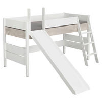 SPIELBETT 90/200 cm  - Weiss/Silbereichenfarben, Konventionell, Holz/Holzwerkstoff (90/200cm) - Paidi
