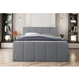 BOXSPRINGBETT 180/200 cm  in Grau  - Schwarz/Grau, KONVENTIONELL, Kunststoff/Textil (180/200cm) - Carryhome