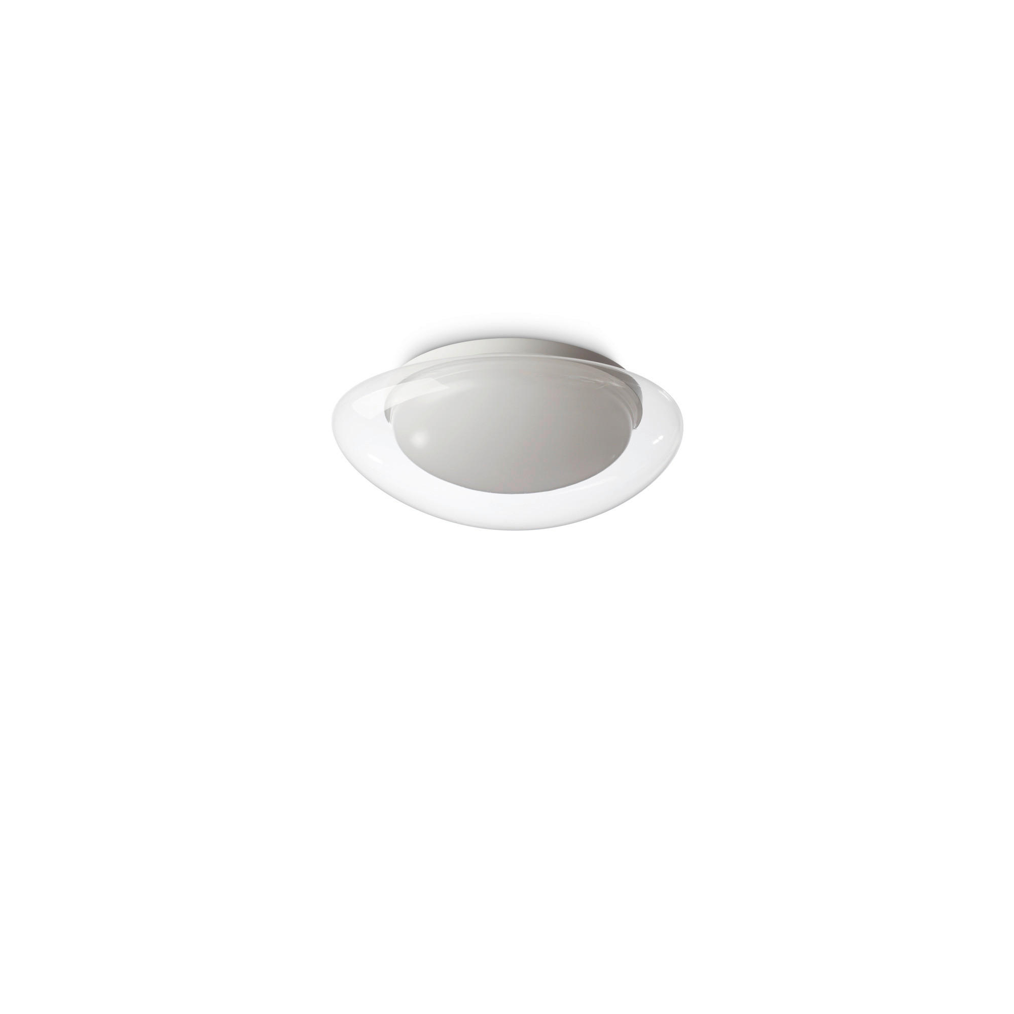 LED-DECKENLEUCHTE 34,4/12,5/31,1 cm   - Klar, Basics, Kunststoff/Metall (34,4/12,5/31,1cm) - Ideal Lux