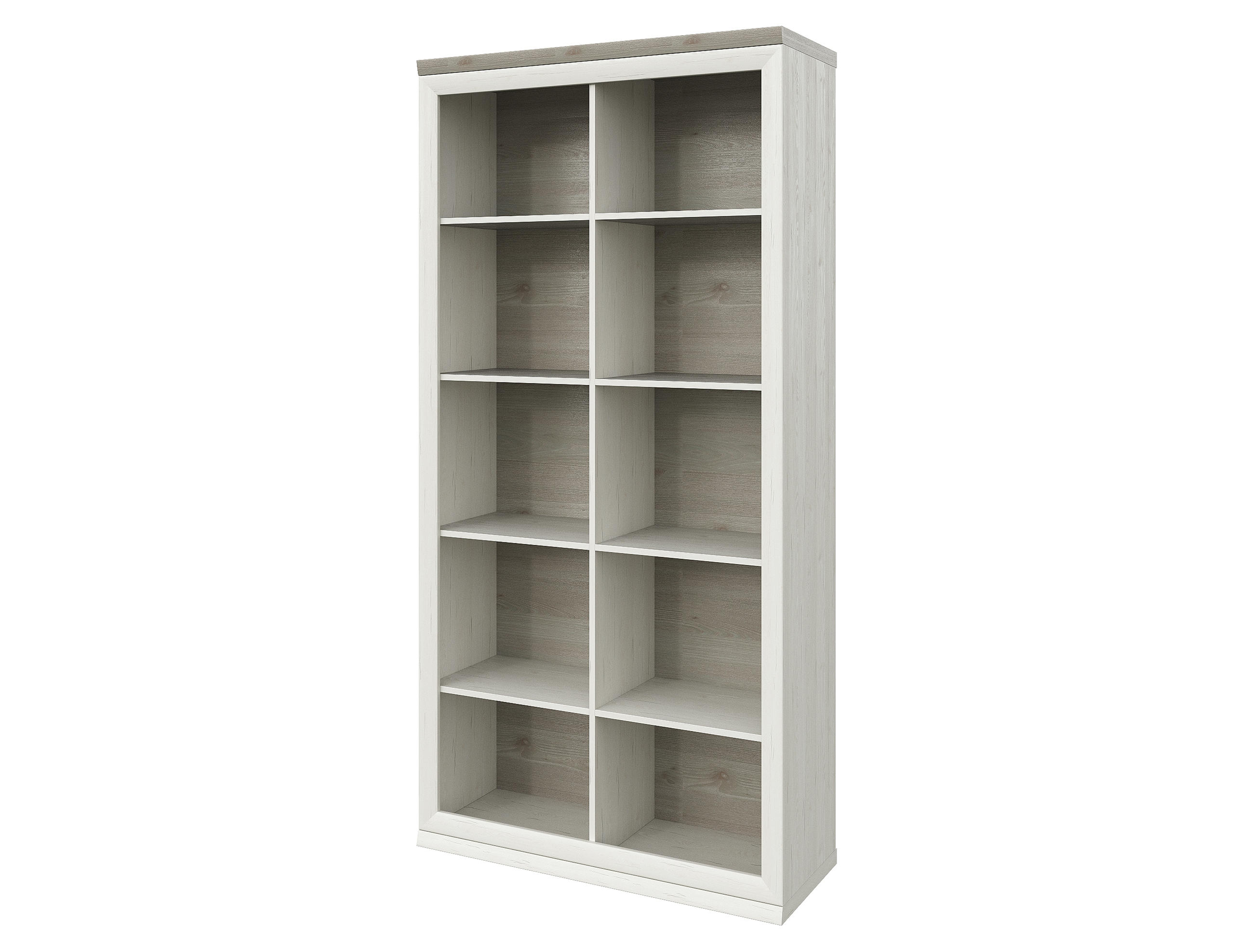 REGÁL, sivá, farby borovice, 100/209/43 cm - farby borovice/sivá, Lifestyle, drevo/kompozitné drevo (100/209/43cm) - Hom`in