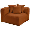 SOFAELEMENT in Flachgewebe, Teddystoff Rostfarben  - Rostfarben, Trend, Textil (115/70/115cm) - Livetastic