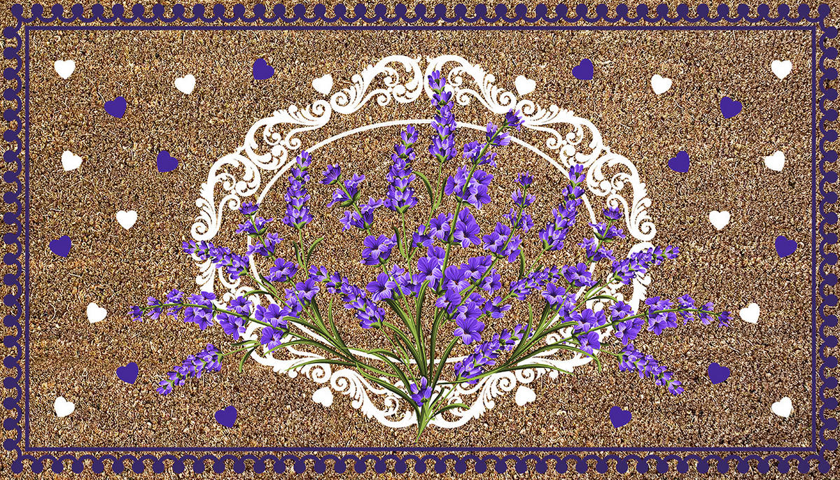 OTIRAČ ZA OBUĆU 40/70 cm   - bež/crna, Dizajnerski, plastika/prirodni materijali (40/70cm)