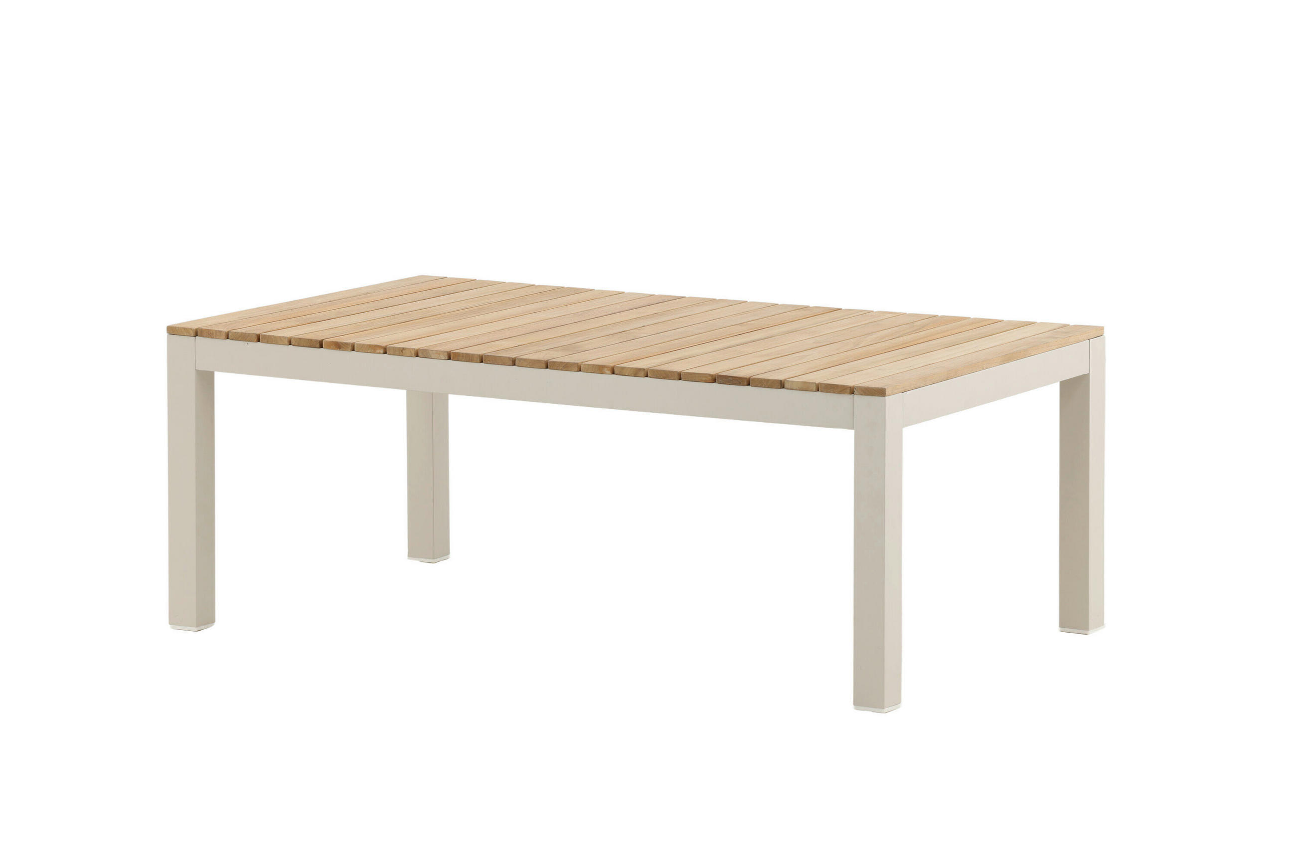 LOUNGETISCH Holz, Metall  - Beige/Teakfarben, MODERN, Holz/Metall (120/45/60cm) - Gardenson