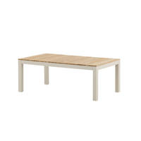 LOUNGETISCH Holz, Metall  - Beige/Teakfarben, MODERN, Holz/Metall (120/45/60cm) - Gardenson