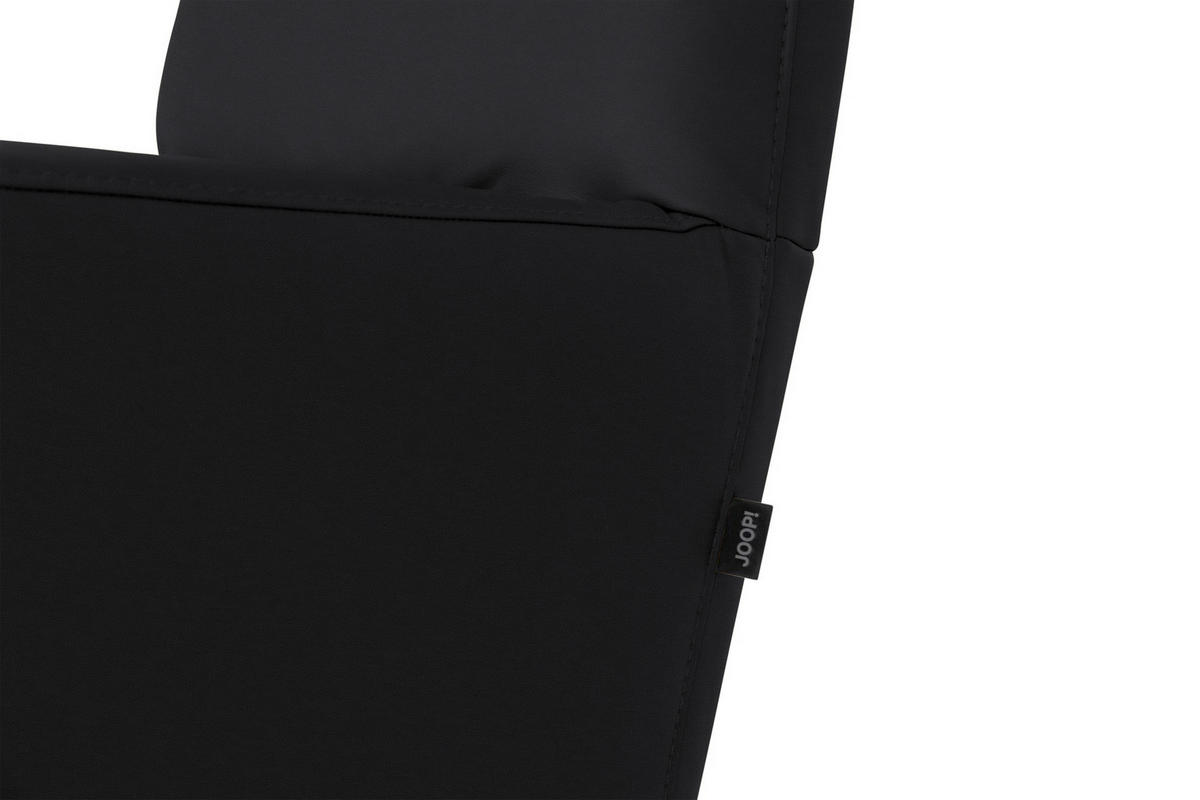 RELAXSESSEL Leder Schwarz  - Schwarz, Modern, Leder/Metall (66/110/83cm) - Joop!