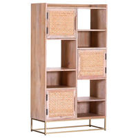 HIGHBOARD  in 80/146/37 cm  - Goldfarben/Naturfarben, Natur, Holz/Metall (80/146/37cm)
