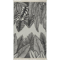 STRANDTUCH Palm Grau, Silberfarben 100/180 cm  - Silberfarben/Grau, KONVENTIONELL, Textil (100/180cm) - Esposa