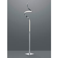 LED-GOLVLAMPA 20,5/145 cm    - vit/nickelfärgad, Design, metall/plast (20,5/145cm)