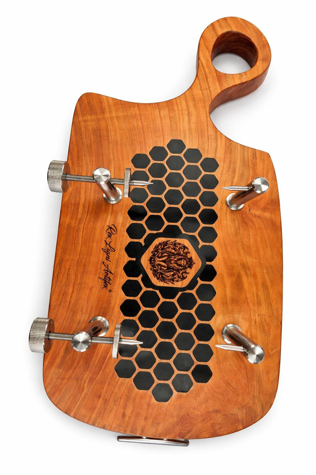 STOJALO ZA PRŠUT - naravne barve, Basics, les/naravni materiali (33/70/5cm) - REX LIGNI ARTIFEX