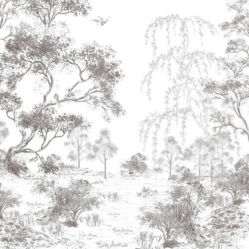 Xora Fototapete Weiß 280x300 cm