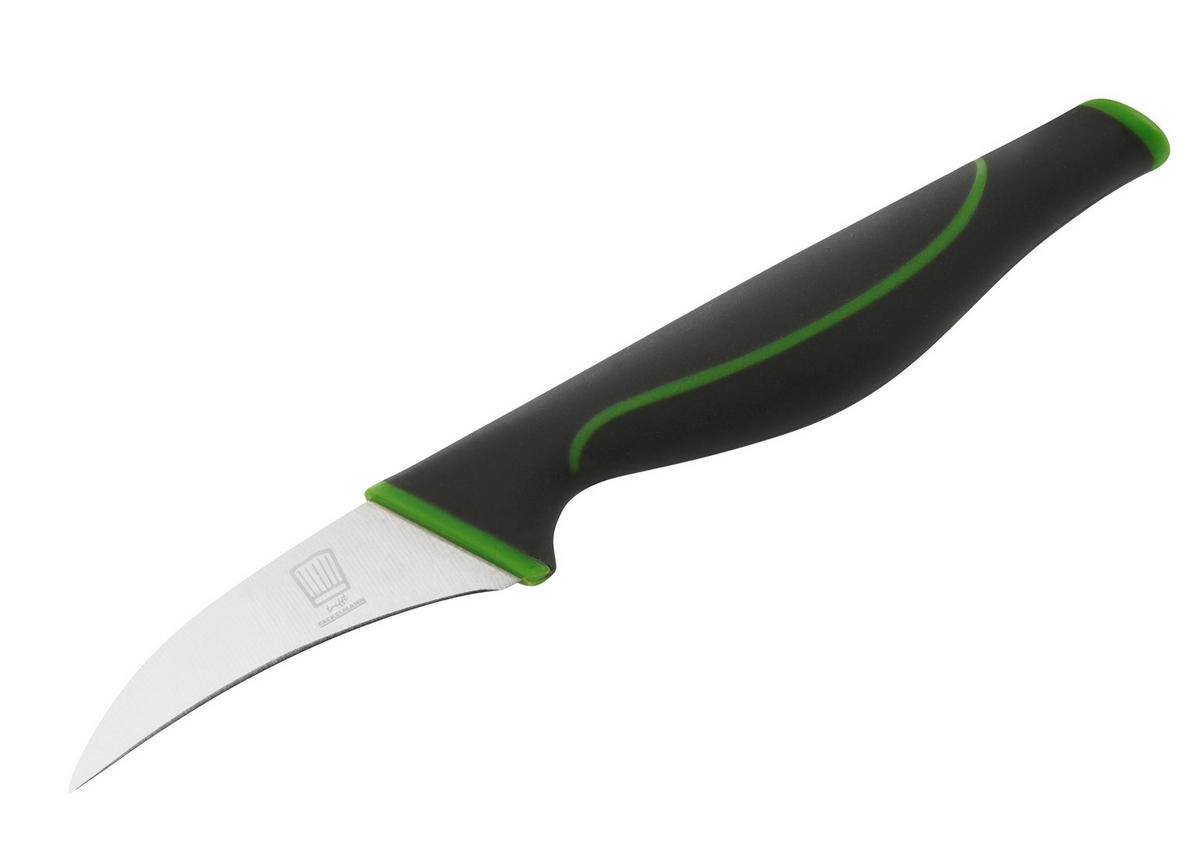 SCHÄLMESSER   19 cm  - Silberfarben/Grau, Design, Kunststoff/Metall (19cm) - Chefkoch+Fackelmann