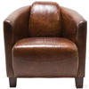 COCKTAILSESSEL Echtleder Braun    - Braun, Design, Leder/Holz (70/72/83cm) - Kare-Design