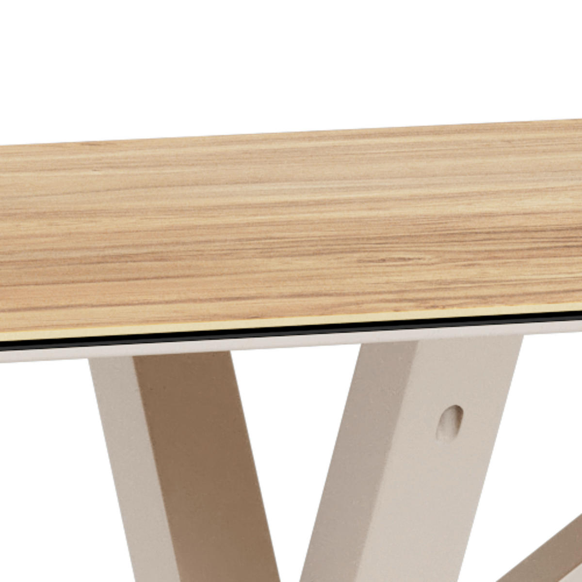 ESSTISCH in Metall, Glas, Keramik 160/90/75,5 cm  - Eichefarben/Grau, MODERN, Glas/Keramik (160/90/75,5cm) - MID.YOU