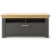 GARDEROBENBANK  in 104,5/46,6/51,2 cm  - Chromfarben/Eichefarben, Basics, Metall (104,5/46,6/51,2cm) - SetOne by Musterring