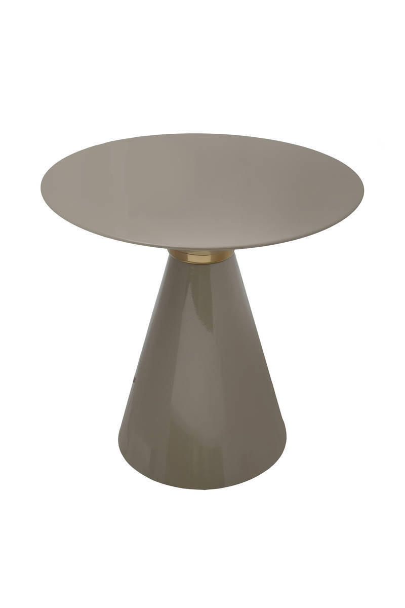 BEISTELLTISCH Taupe, Goldfarben rund  - Taupe/Goldfarben, Trend, Metall (47/41cm) - Kayoom