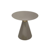 BEISTELLTISCH in Metall  - Taupe/Goldfarben, Trend, Metall (47/41cm) - Kayoom
